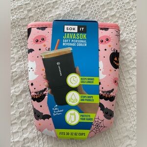Sok It Javasok
Spooky in Pink Halloween cup sleeve 
Large 30-32 ozs